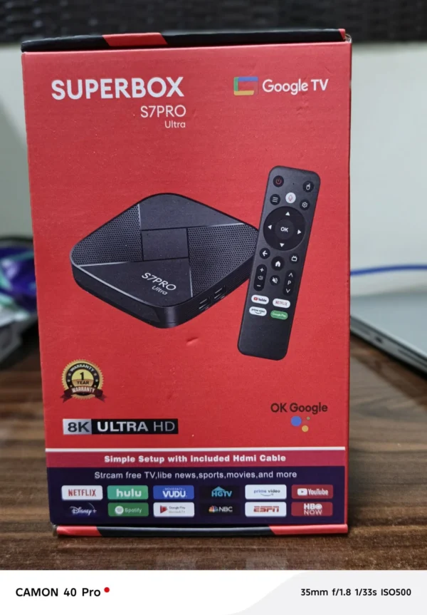 SPIDER Ultra Google TV Box 8K | Official Android TV with Google Assistant