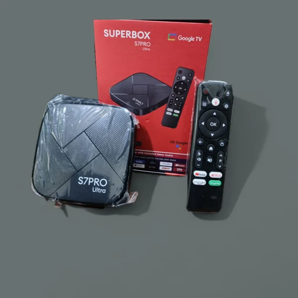 SUPERBOX S7PRO Ultra Android TV Box with Google Assistant Voice Remote Pakistan