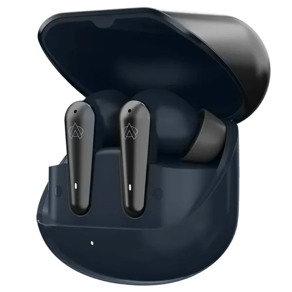 Audionic Airbud 595 earbuds in use showing comfortable fit in ear wireless music listening IPX4 sweat resistant